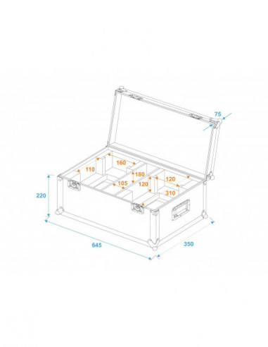 ROADINGER Flightcase 2x THA-40 PC