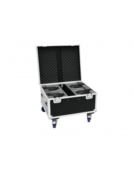 ROADINGER Flightcase 4x LED TMH-X1 Moving-Head Beam