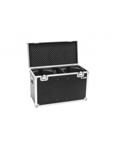 ROADINGER Flightcase 2x LED THA-100F/THA-120PC