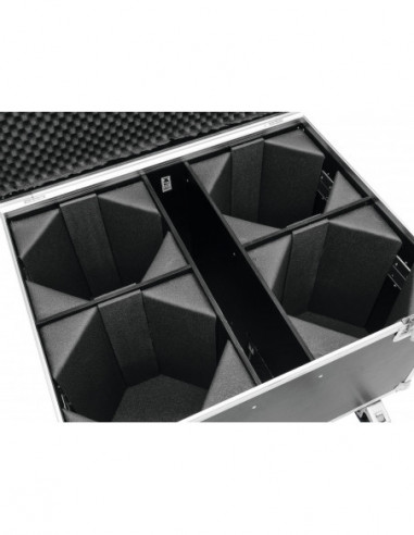 ROADINGER Flightcase 4x LED...