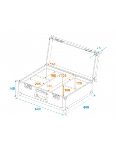 ROADINGER Flightcase 4x LED IP PAR... ROADINGER Flightcase 4x LED IP PAR...