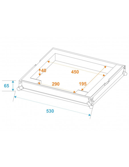 ROADINGER Flightcase DMX Move Bigfoot