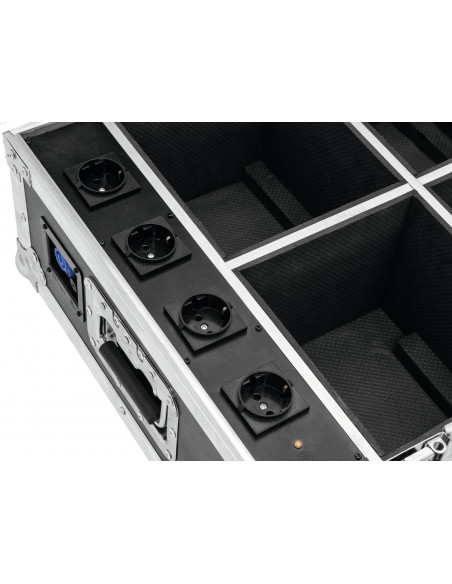 ROADINGER Flightcase 4x AKKU UP-4 QuickDMX with charging function