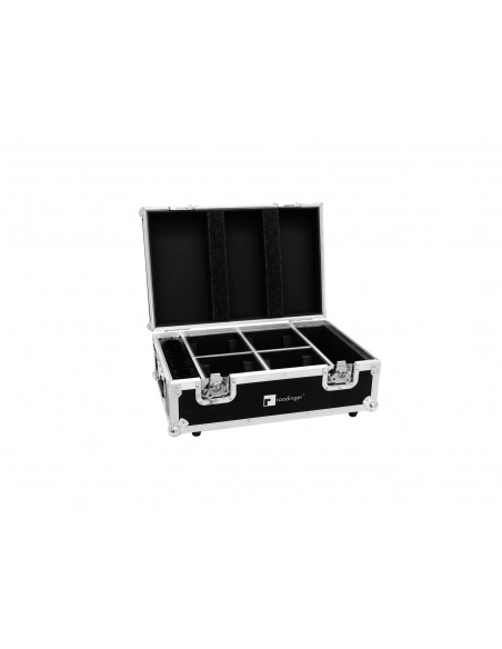 ROADINGER Flightcase 4x AKKU TL-3 Trusslight QuickDMX with charging function