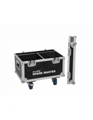 ROADINGER Flightcase 2x Spark Master with wheels