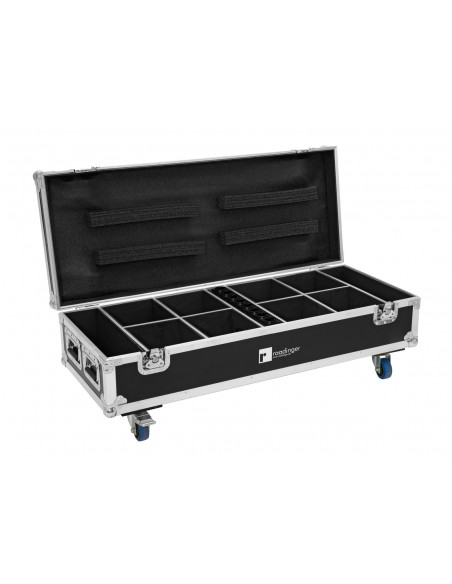 ROADINGER Flightcase 8x AKKU UP-4 QuickDMX with charging function