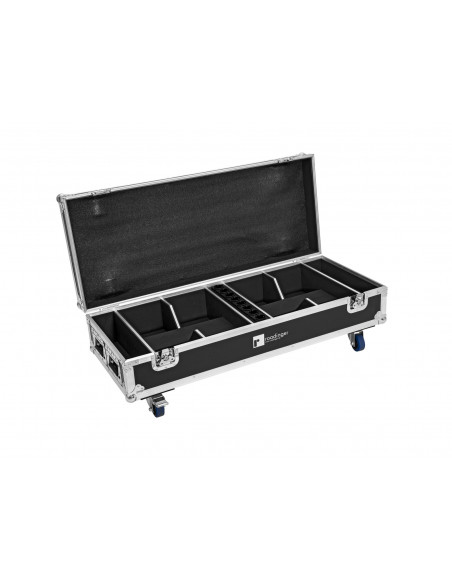 ROADINGER Flightcase 8x AKKU IP UP-4 QuickDMX with charging function