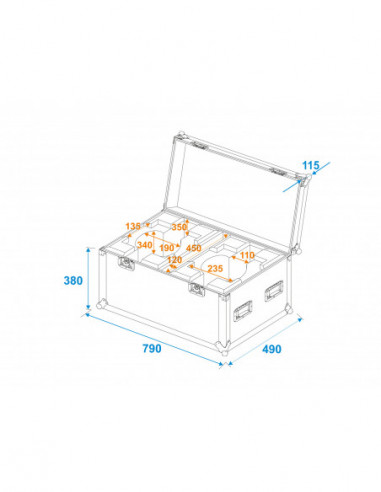 ROADINGER Flightcase 2x LED TMH-X7... ROADINGER Flightcase 2x LED TMH-X7...