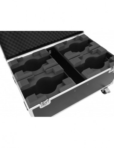 ROADINGER Flightcase 4x LED TMH-X7...