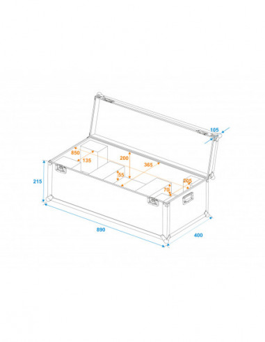 ROADINGER Flightcase 1x LED SL-400 ROADINGER Flightcase 1x LED SL-400