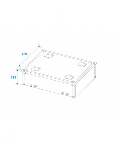 ROADINGER Flightcase 2x LED TMH-75