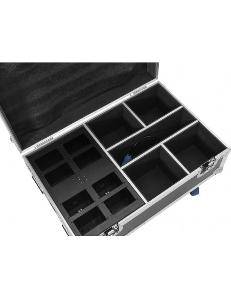 ROADINGER Flightcase 4x AKKU IP UP-4 Plus HCL Spot WDMX with Charging Function