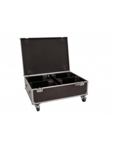 ROADINGER Flightcase 4x LED THA-150F Theater-Spot