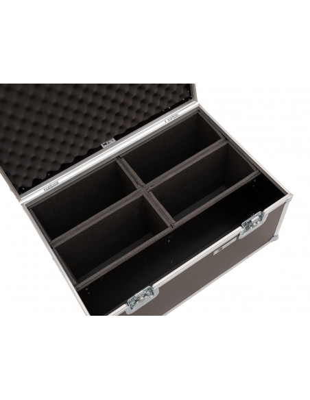 ROADINGER Flightcase 4x LED 4/7C-12 Silent Slim Spot