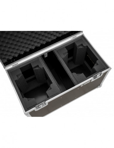 ROADINGER Flightcase 2x LED TMH-X4