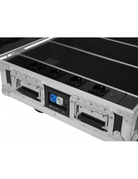 ROADINGER Flightcase 4x AKKU BAR-6 QCL with charging function