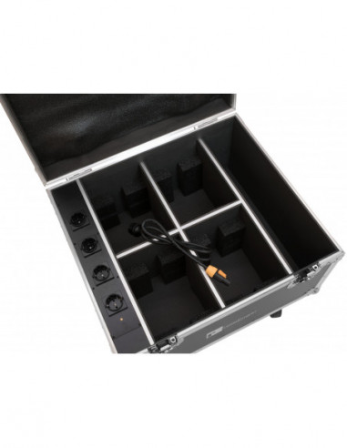ROADINGER Flightcase 4x AKKU IP PAR 7...