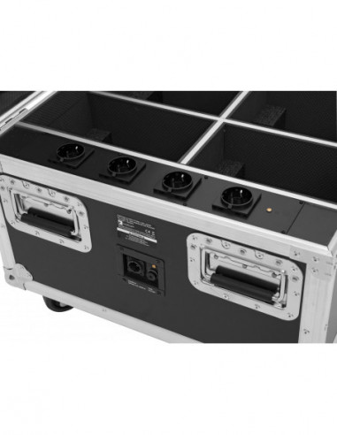 ROADINGER Flightcase 4x AKKU IP PAR 7...