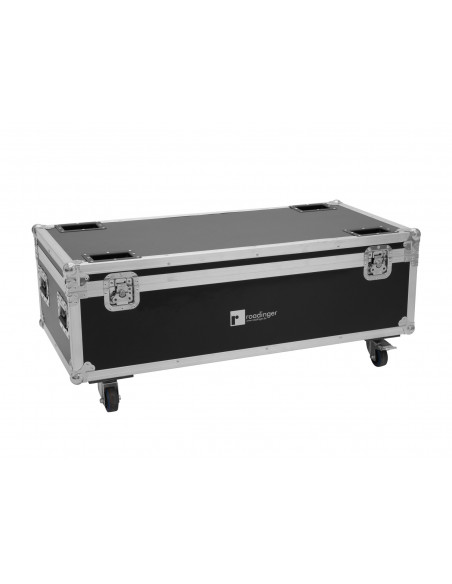 ROADINGER Flightcase 8x AKKU IP PAR 7 QCL WDMX with charging function