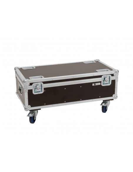 ROADINGER Flightcase 4x Audience Blinder 2x100W with wheels