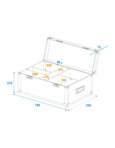 ROADINGER Flightcase 4 x LED CBB-2... ROADINGER Flightcase 4 x LED CBB-2...