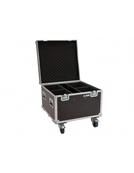 ROADINGER Flightcase 4x LED Theatre COB 100 series with wheels