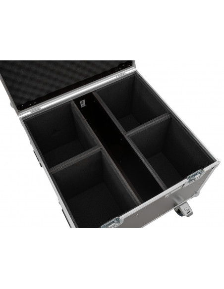ROADINGER Flightcase 4x LED Theatre COB 100 series with wheels