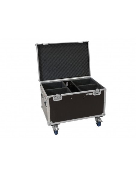 ROADINGER Flightcase 4x LED Theatre COB 200 series, with wheels