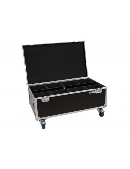 ROADINGER Flightcase 8x LED IP PAR 7x8W QCL/7x9W SCL with wheels