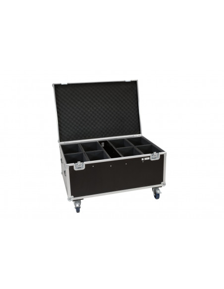 ROADINGER Flightcase 8x LED IP PAR 12x8W QCL/12x9 SQL Spot with wheels