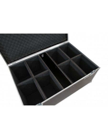 ROADINGER Flightcase 8x LED IP PAR 12x8W QCL/12x9 SQL Spot with wheels