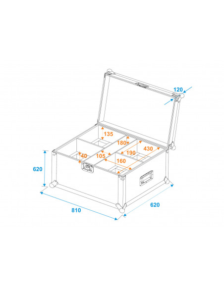ROADINGER Flightcase 4x THA-20PC