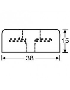 Pé de Borracha 38x15mm 2