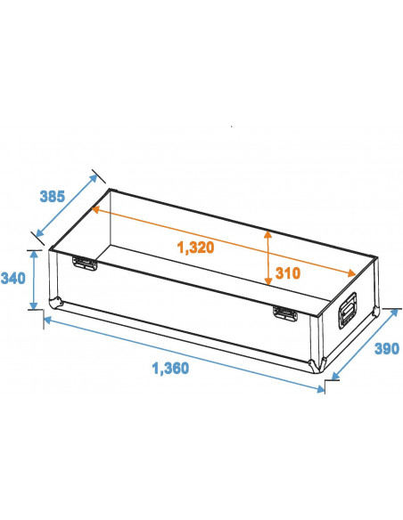 ROADINGER Flightcase 2x LCD ZL50