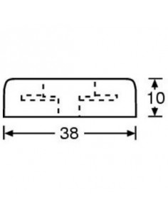 Pé de Borracha 38x10mm 2