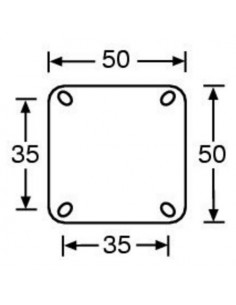 Roda giratória 50mm com travão 2
