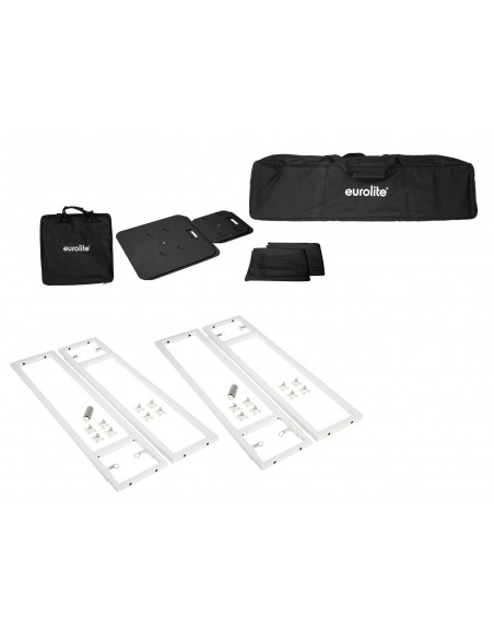 EUROLITE 2x Stage Stand variable incl. Cover and Bag, black