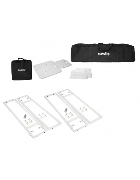 EUROLITE 2x Stage Stand variable incl. Cover and Bag, white
