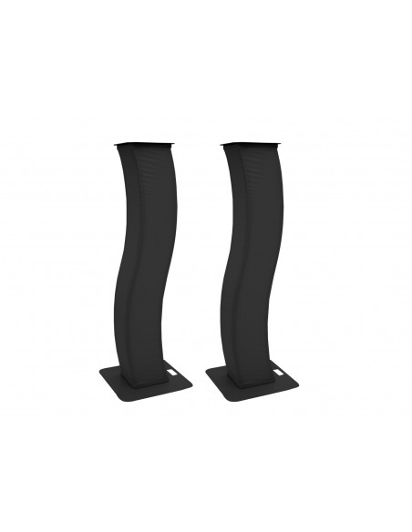 EUROLITE 2x Stage Stand 150cm curved incl. Cover and Bag, black