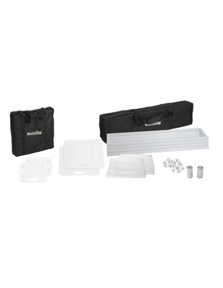 EUROLITE 2x Stage Stand 150cm incl. Cover and Bag, white