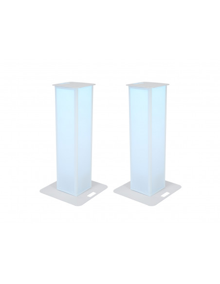 EUROLITE 2x Stage Stand 150cm incl. Cover and Bag, white