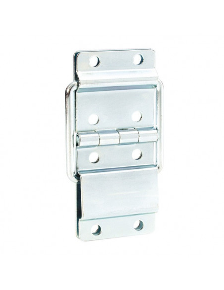 Dobradiça de mala com paragem zincada