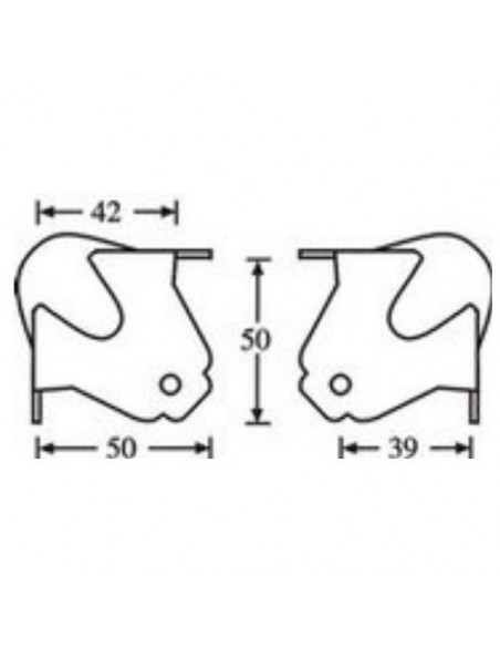 Canto semi bola médio 3 pernas