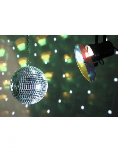EUROLITE Mirror Ball Set 20cm with...