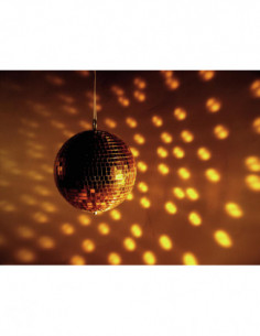 EUROLITE Mirror ball 15cm gold 2