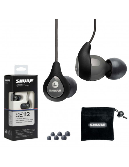 SHURE Auscultador InEar Preto SE-112