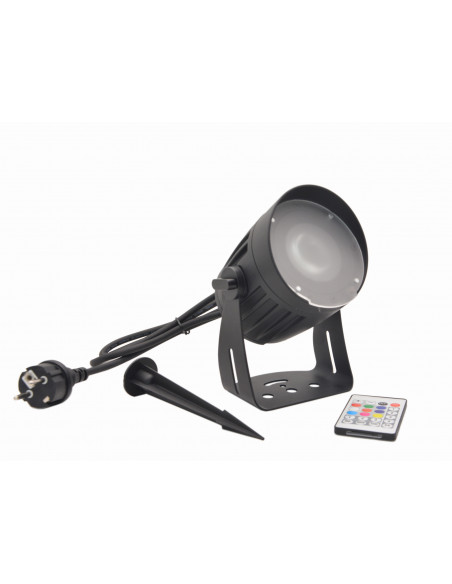 EUROLITE LED Outdoor Spot 15W RGBW with Stake