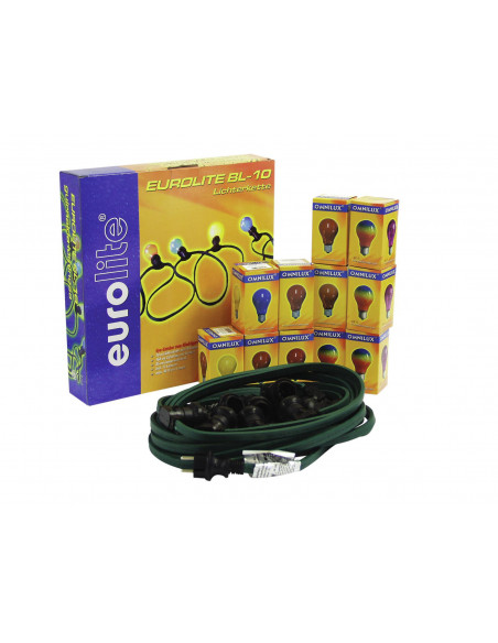 EUROLITE BL-10 E-27 Belt Light Chain with 12 Bulbs