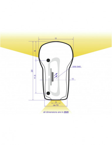 EUROLITE LED Neon Flex 230V Slim warm...