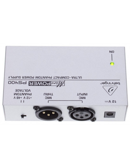 BEHRINGER Alimentador Phantom 1 canal PS400